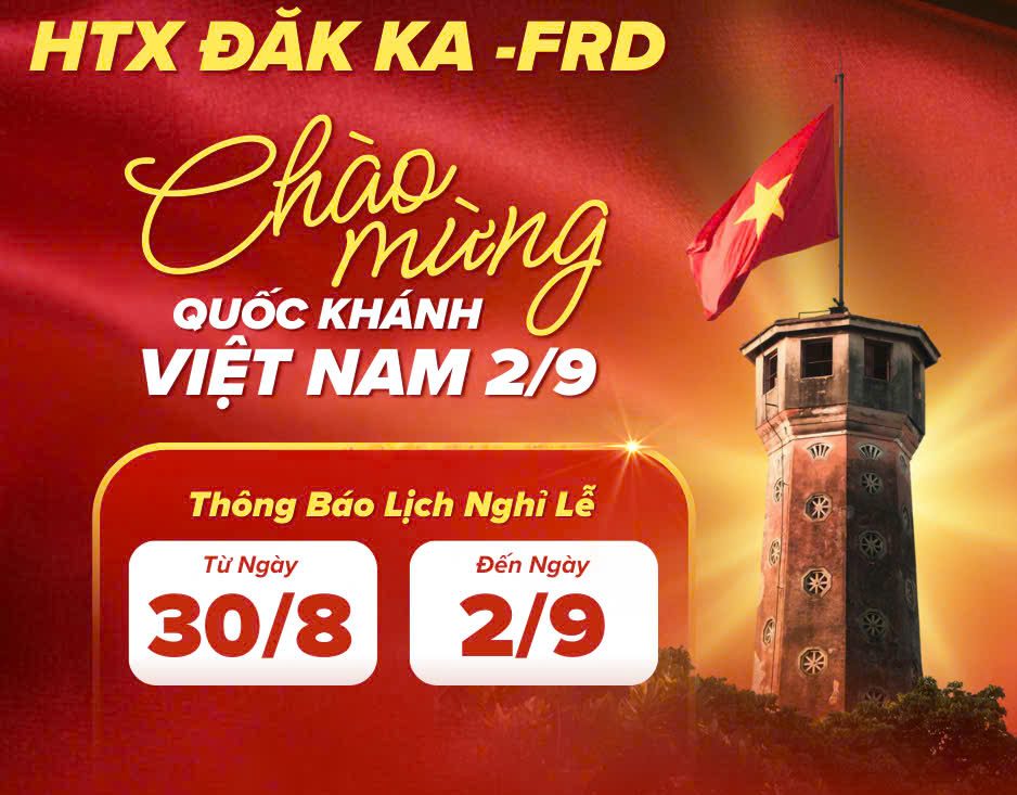 ✨ CHÀO MỪNG QUỐC KHÁNH NƯỚC CỘNG HÒA XÃ HỘI CHỦ NGHĨA VIỆT NAM 2/9 ✨
